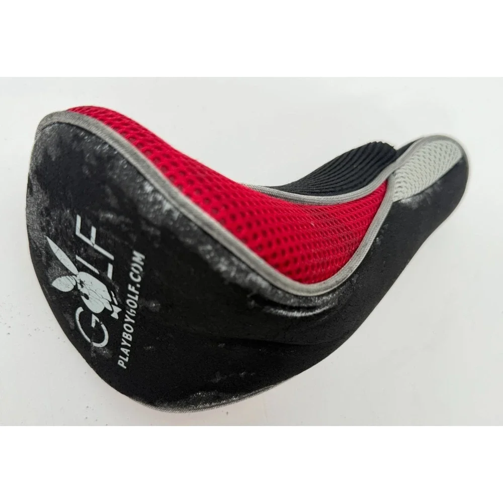 Playboy Golf Club Headcover Black Red Mesh Bunny Logo Fairway Wood Peeling